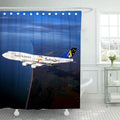 Ansett 747-400 in Sydney Olympics Livery Shower Curtain