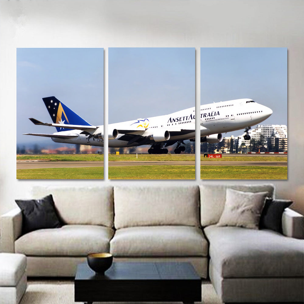 Ansett Australia 747-400 Taking Off 1JP437