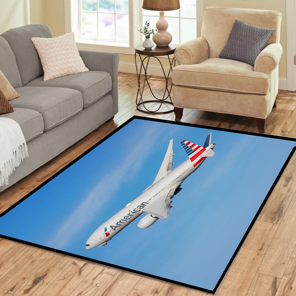 American Airlines 777-300 Rectangle Rug