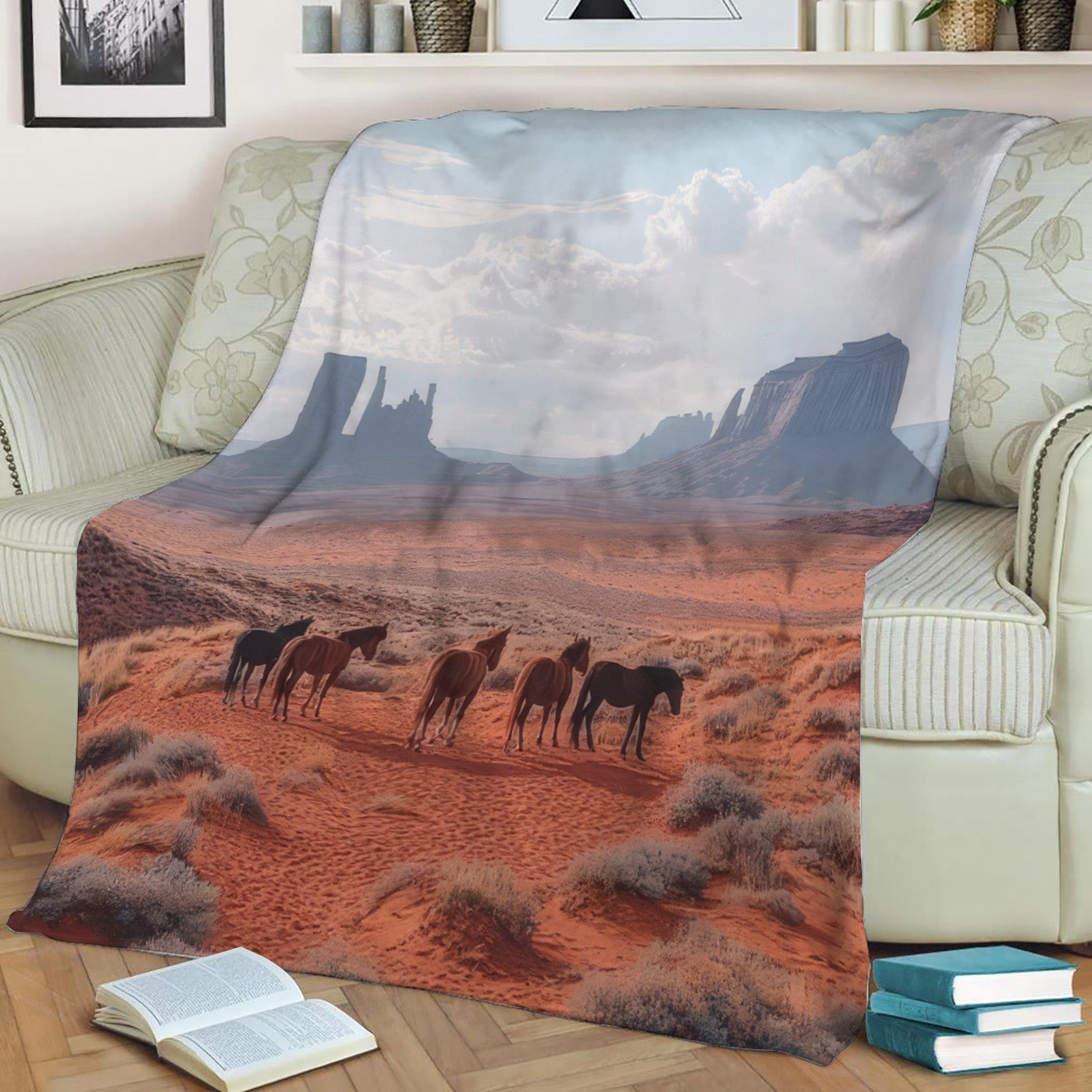 America`s Mid West Plains 2 Fleece Throw Blanket