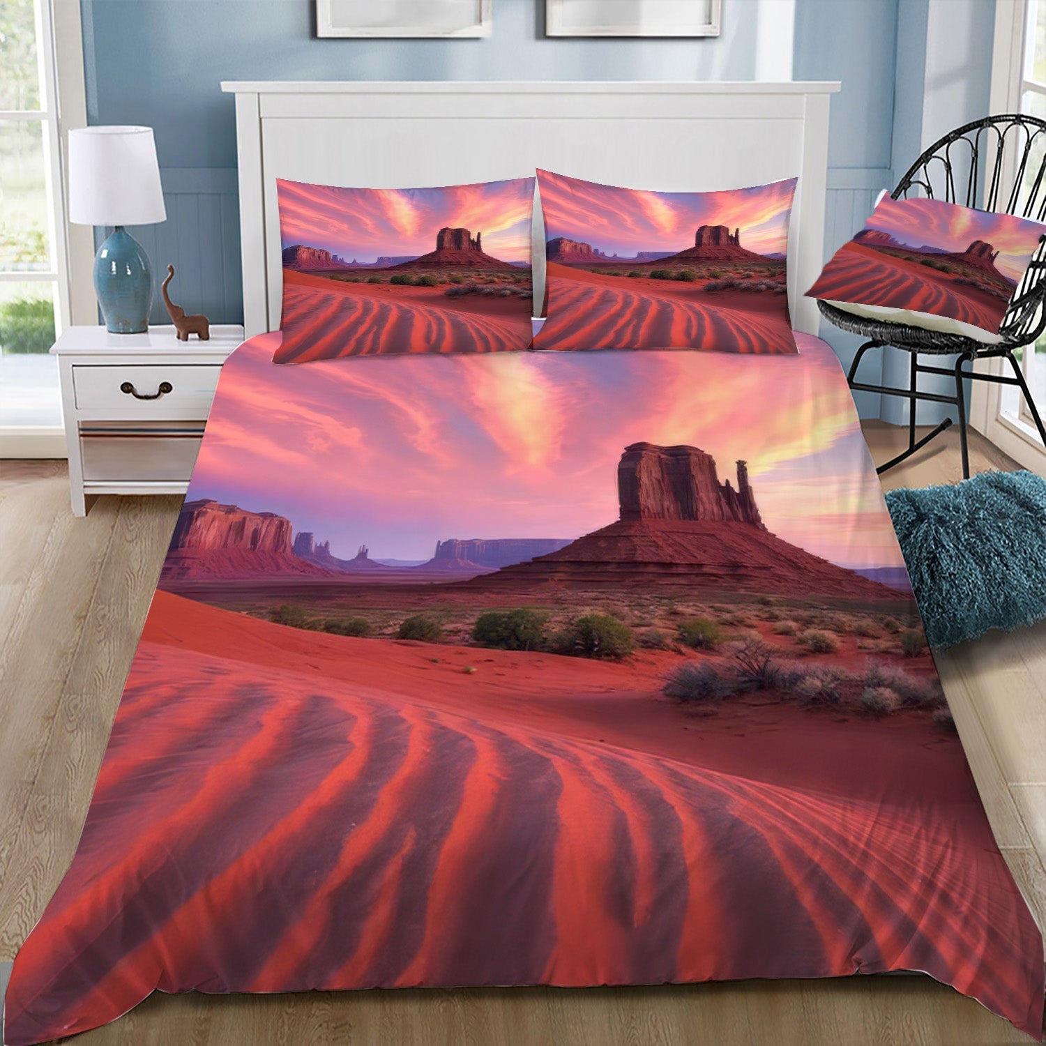 America`s Mid West Plains Doona / Duvet Cover and 2 Pillow Slips