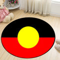 Aboriginal Flag Australia Round Rug