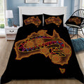 Aboriginal Australia Snake Doona / Duvet Cover and 2 Pillow Slips