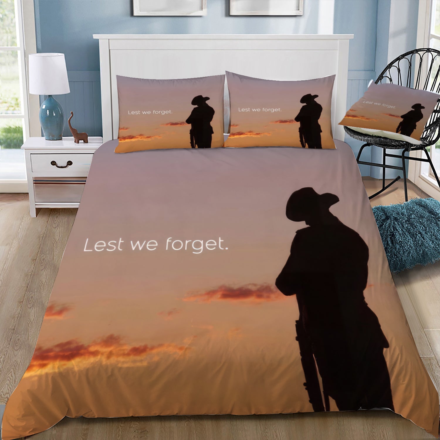 Anzac Day 1 Doona / Duvet Cover and 2 Pillow Slips
