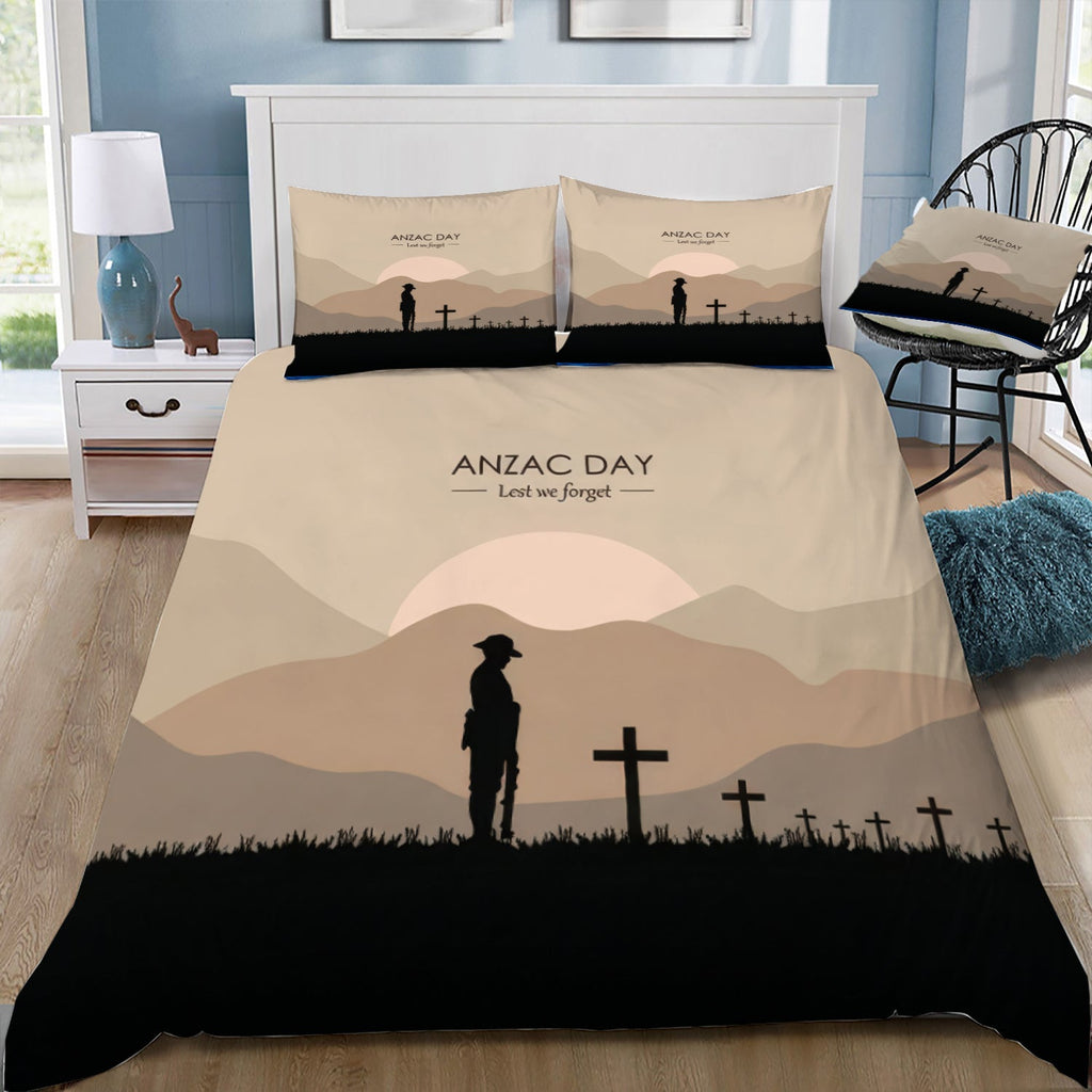 Anzac Day 2 Doona / Duvet Cover & 2 Pillow Slips