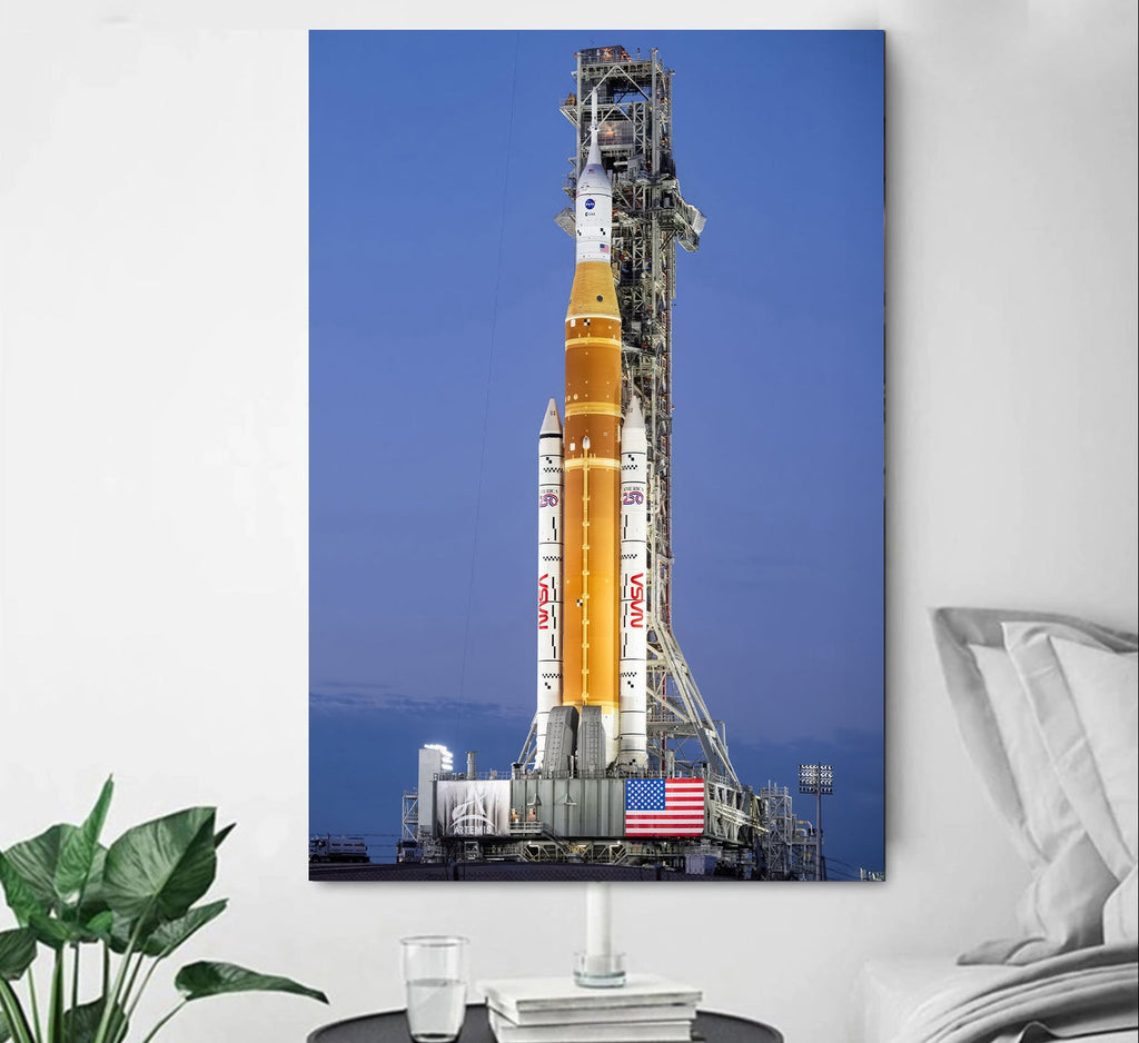 Artemis 2 on the Launchpad 1 & 3 Panel Portrait View