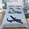 Boeing B-17 and Avro Lancaster Doona / Duvet Cover and 2 Pillow Slips