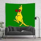 Boxing Kangaroo Tapestry