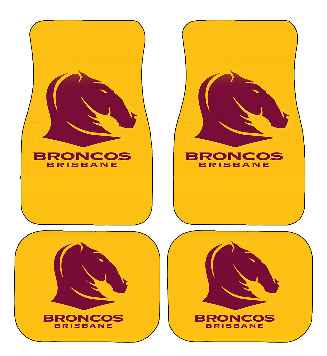 Brisbane Broncos NRL Car Floor Mats