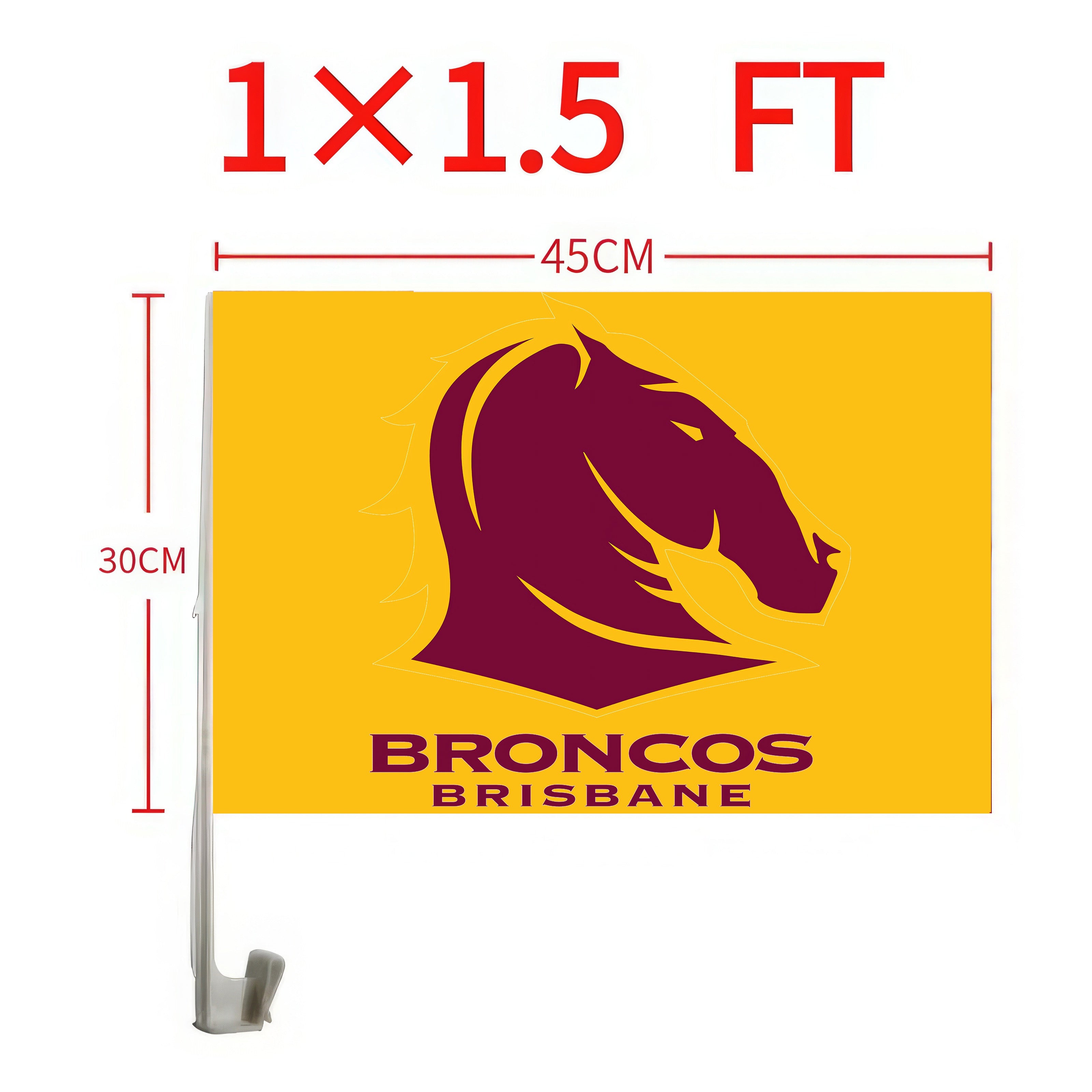 Brisbane Broncos Car Flag/s