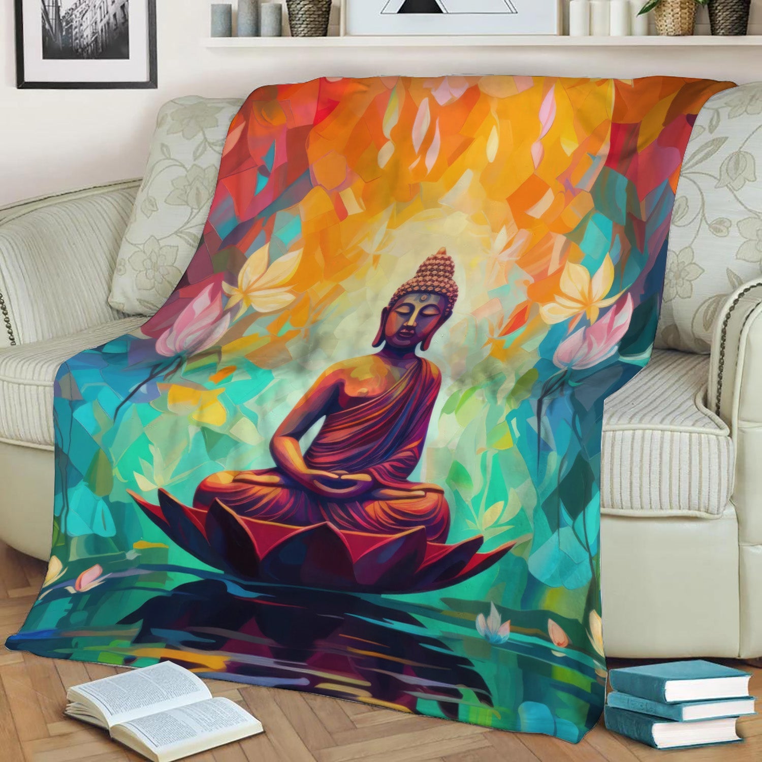 Buddha 2 Throw Blanket