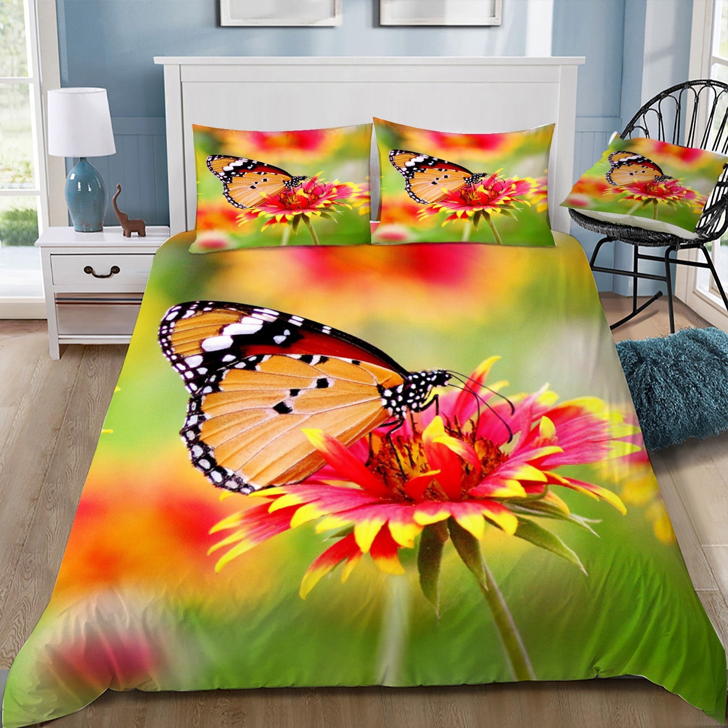 Butterfly Doona / Duvet Cover and 2 Pillow Slips