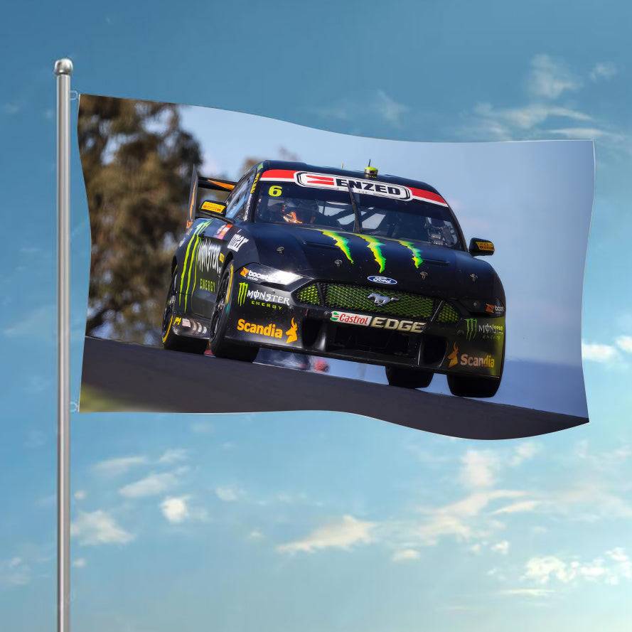 Cam Waters Ford Mustang supercars Flag