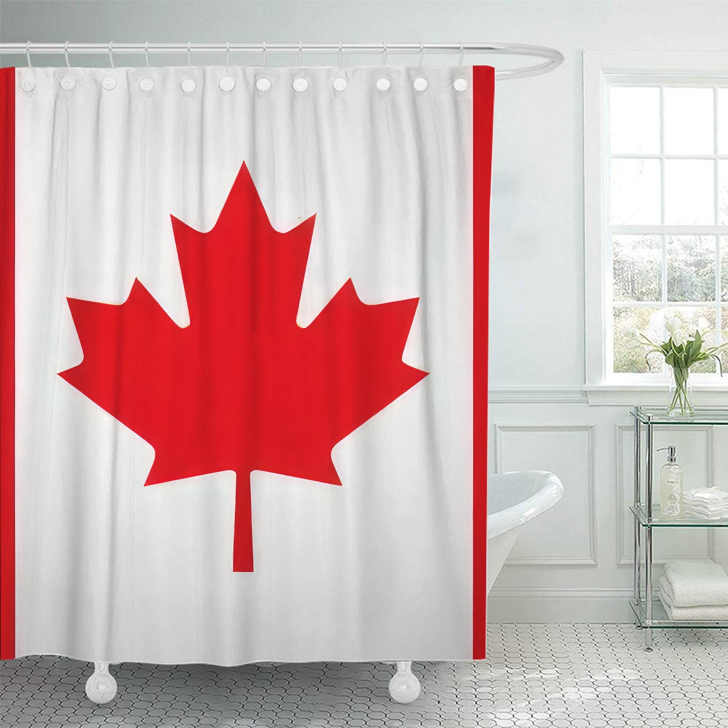 Canada Flag Shower Curtain