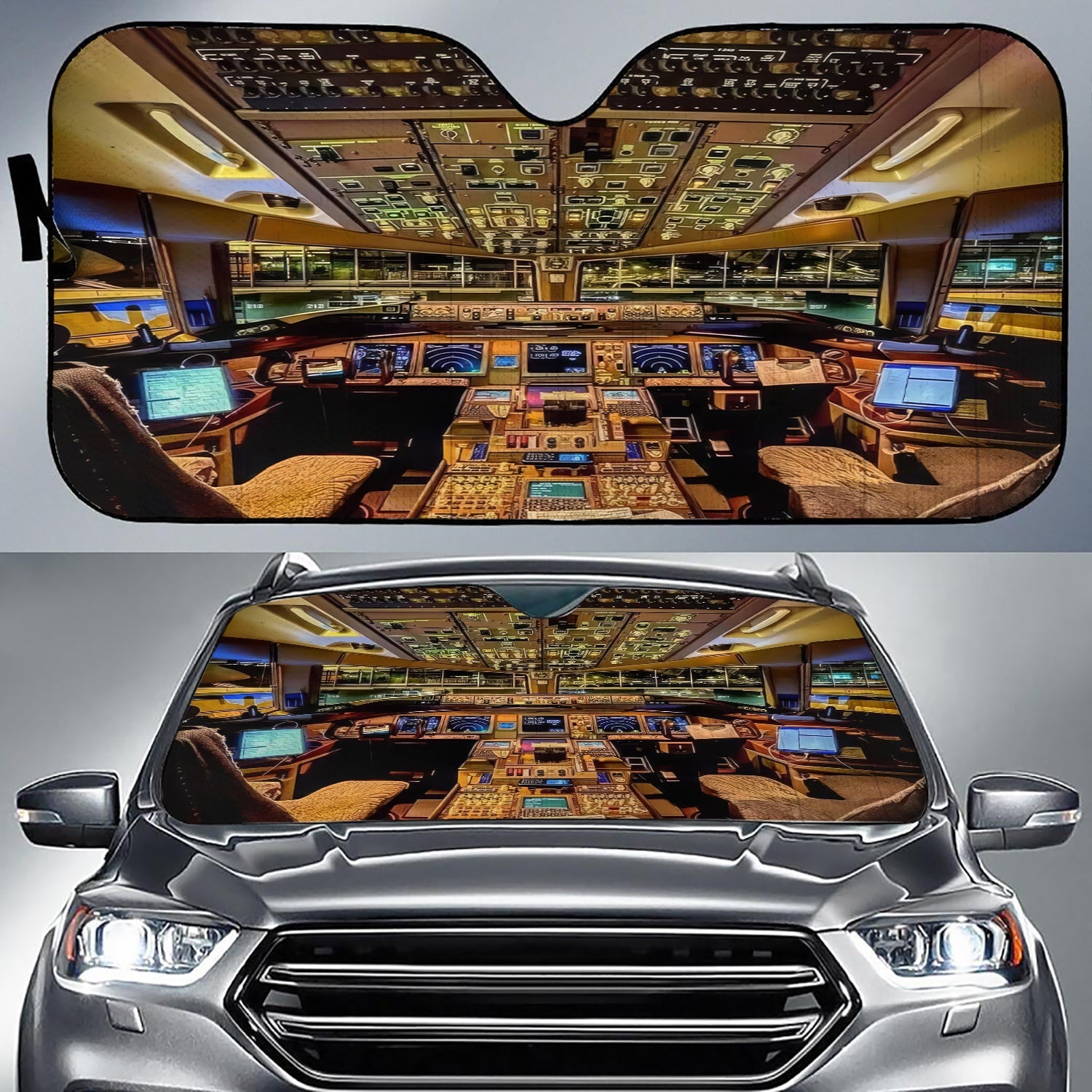 Airplane Cockpit Sunshade For Cars & Trucks