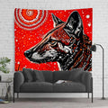 Aboriginal Dingo Print Tapestry