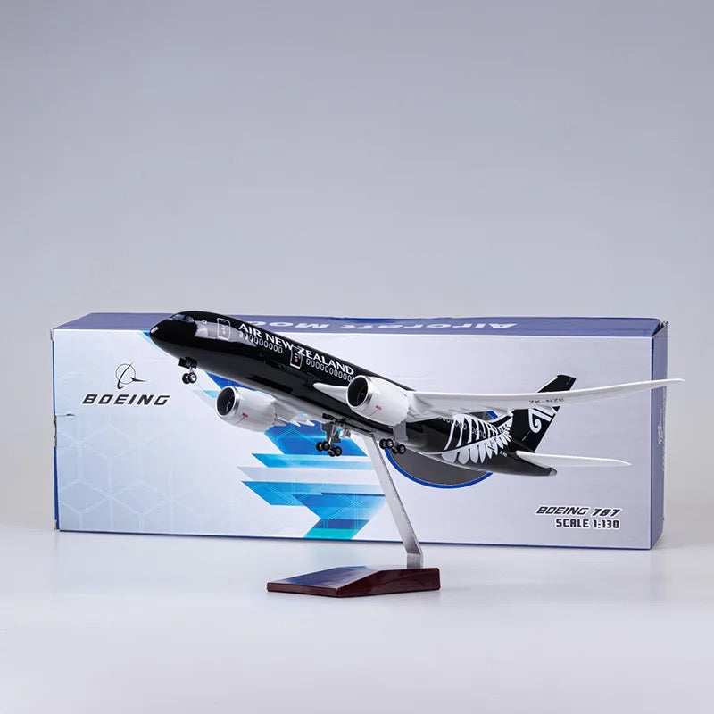 Air New Zealand 787-9 All Black Livery 47cm 1/160 LED & Non LED Model Plane