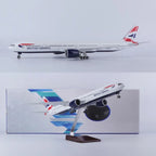 British Airways Boeing 777-300 47cm 1/160 LED & Non LED Model Plane