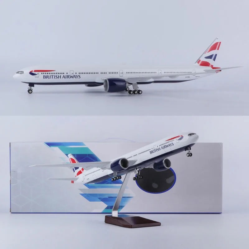 British Airways Boeing 777-300 47cm 1/160 LED & Non LED Model Plane
