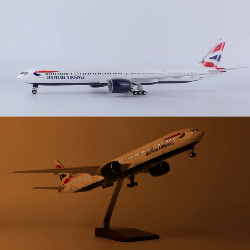 British Airways Boeing 777-300 47cm 1/160 LED & Non LED Model Plane