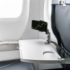 Airplane Phone Holder, Portable Travel Stand Desk Flight Foldable Adjustable Rotatable Seat Bracket