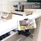 Airplane Phone Holder, Portable Travel Stand Desk Flight Foldable Adjustable Rotatable Seat Bracket