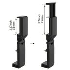 Airplane Phone Holder, Portable Travel Stand Desk Flight Foldable Adjustable Rotatable Seat Bracket