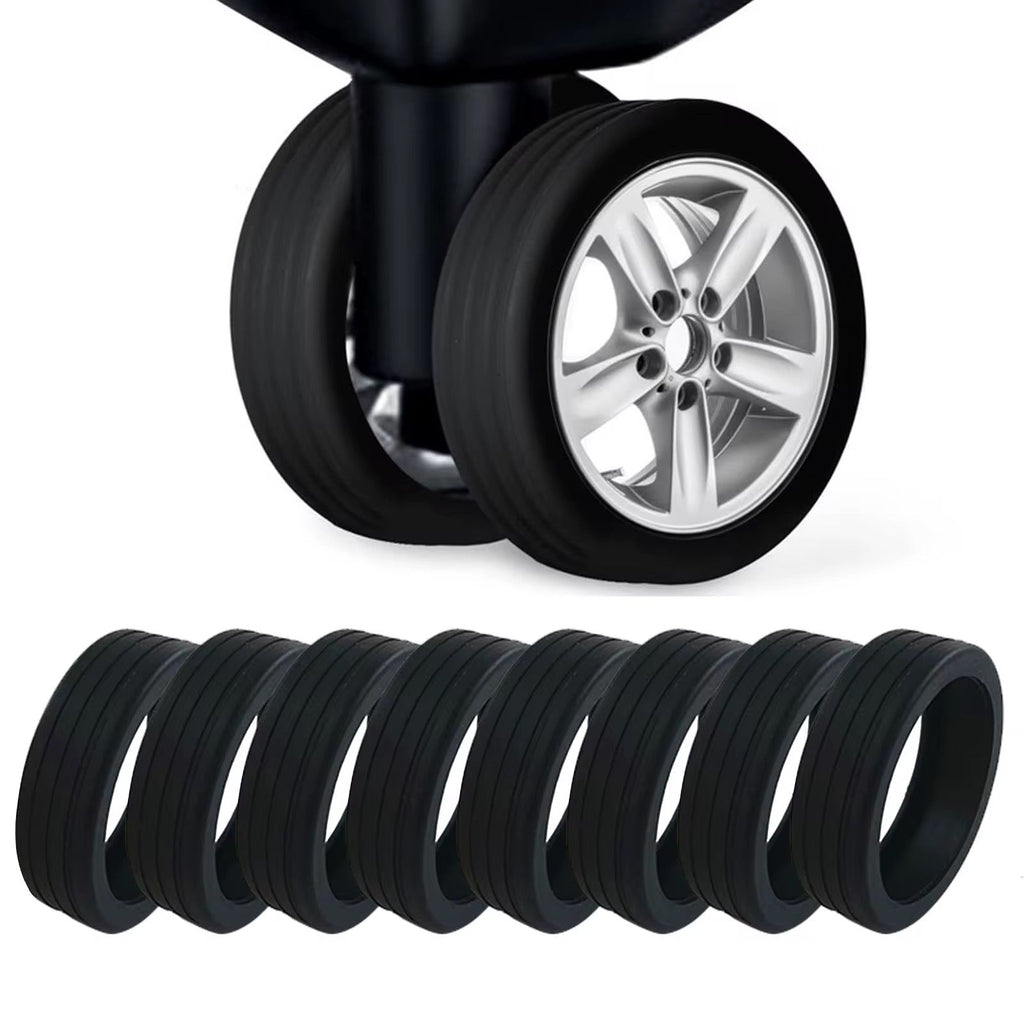 4/8 Pieces Set Silicone Luggage Protector Wheel Covers