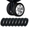 4/8 Pieces Set Silicone Luggage Protector Wheel Covers