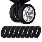 4/8 Pieces Set Silicone Luggage Protector Wheel Covers