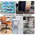 4/8 Pieces Set Silicone Luggage Protector Wheel Covers