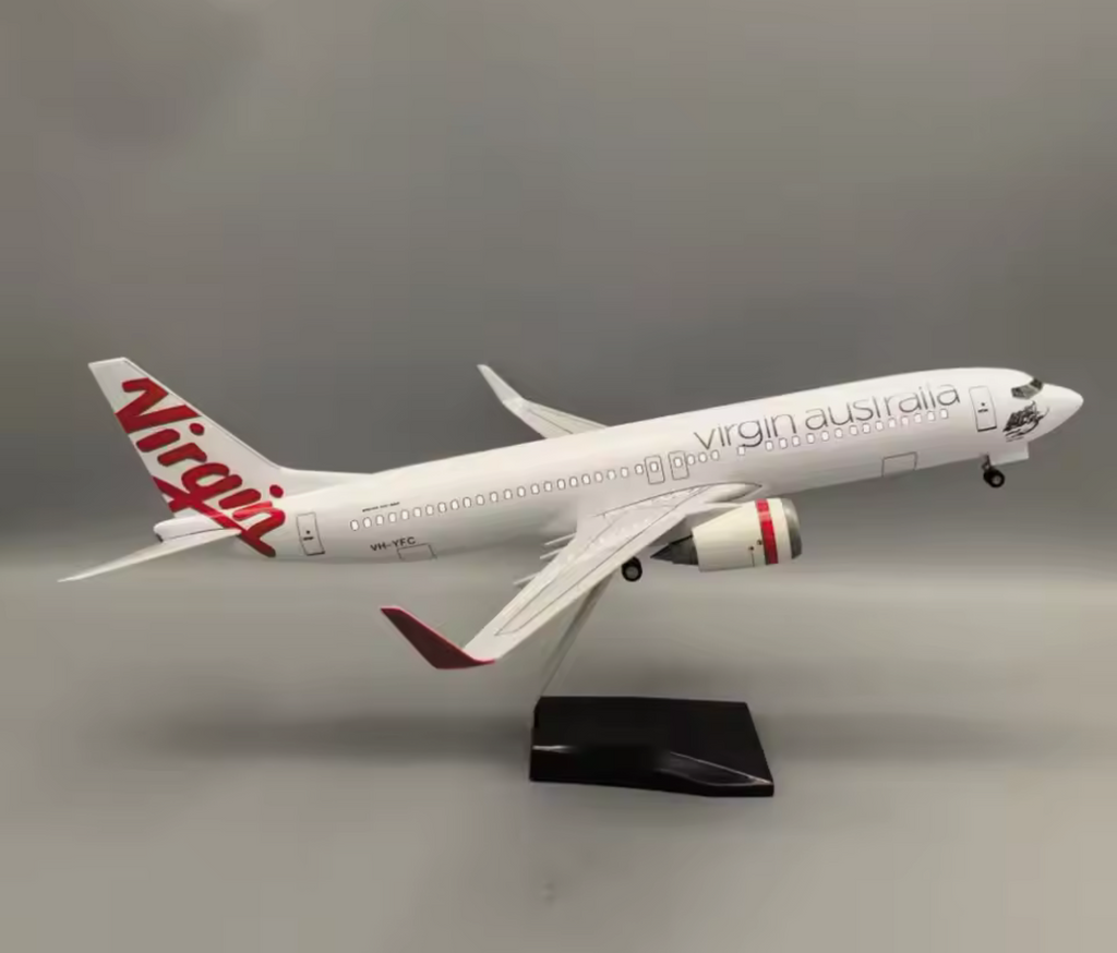47cm 1/160 LED & Non LED Virgin Australia 737-800 Model Plane