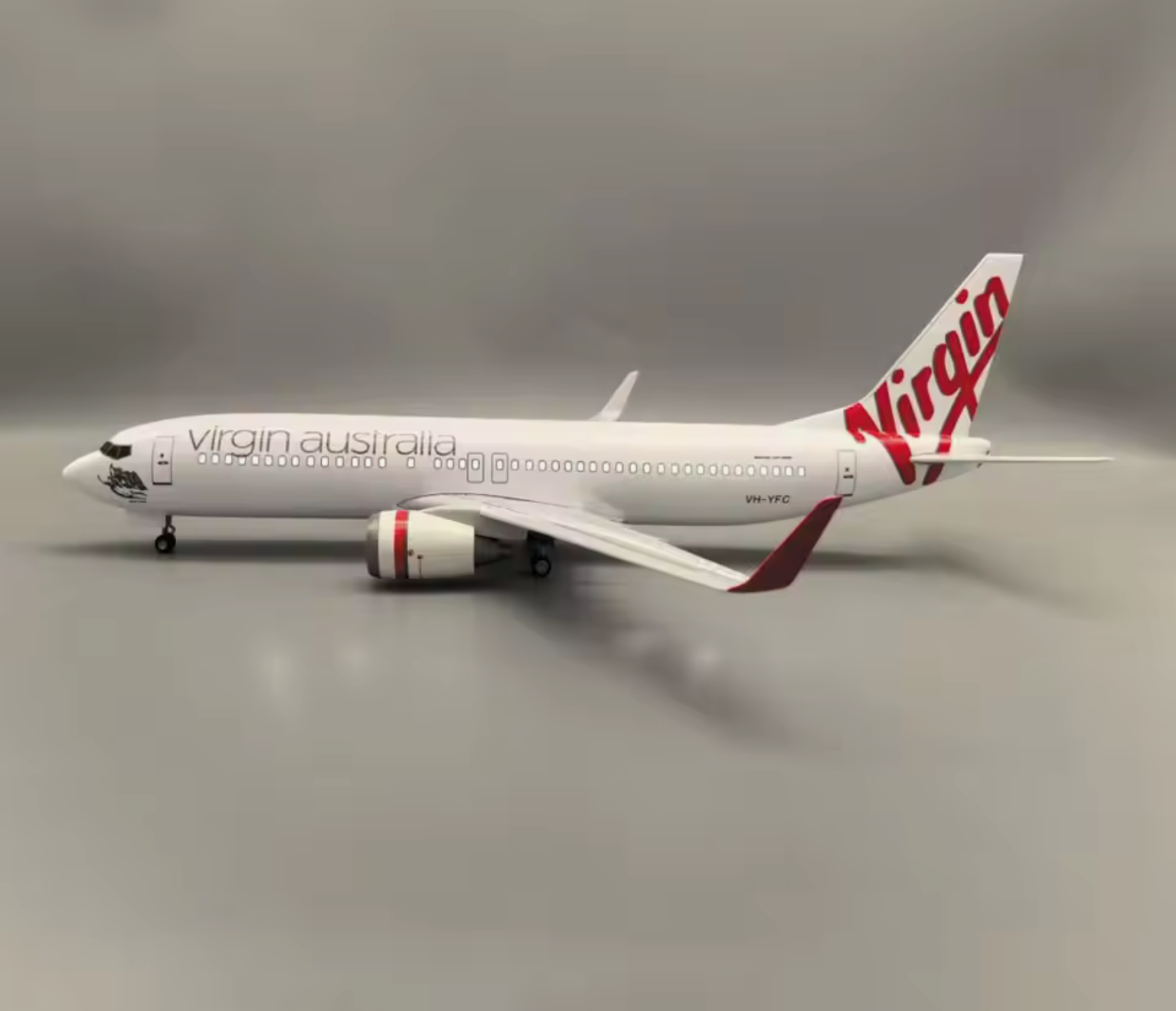 47cm 1/160 LED & Non LED Virgin Australia 737-800 Model Plane
