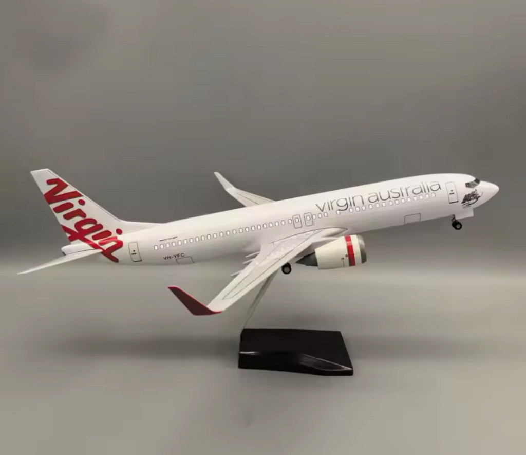 47cm 1/160 LED & Non LED Virgin Australia 737-800 Model Plane