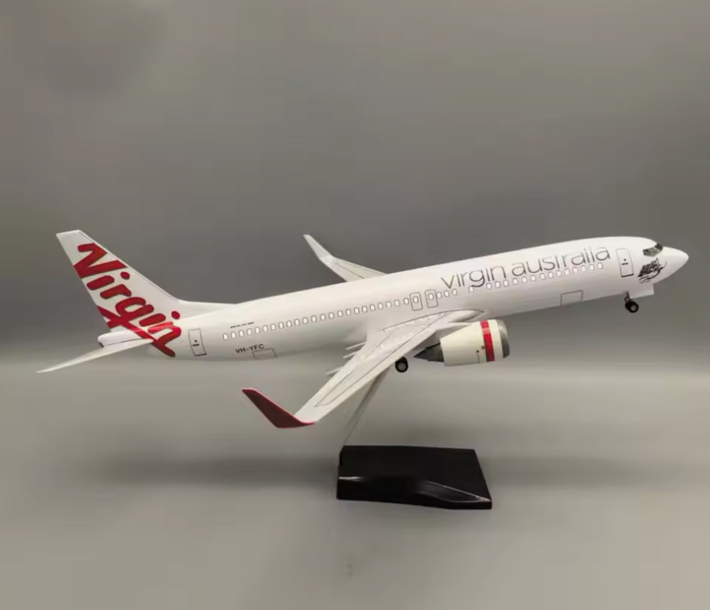 47cm 1/160 LED & Non LED Virgin Australia 737-800 Model Plane
