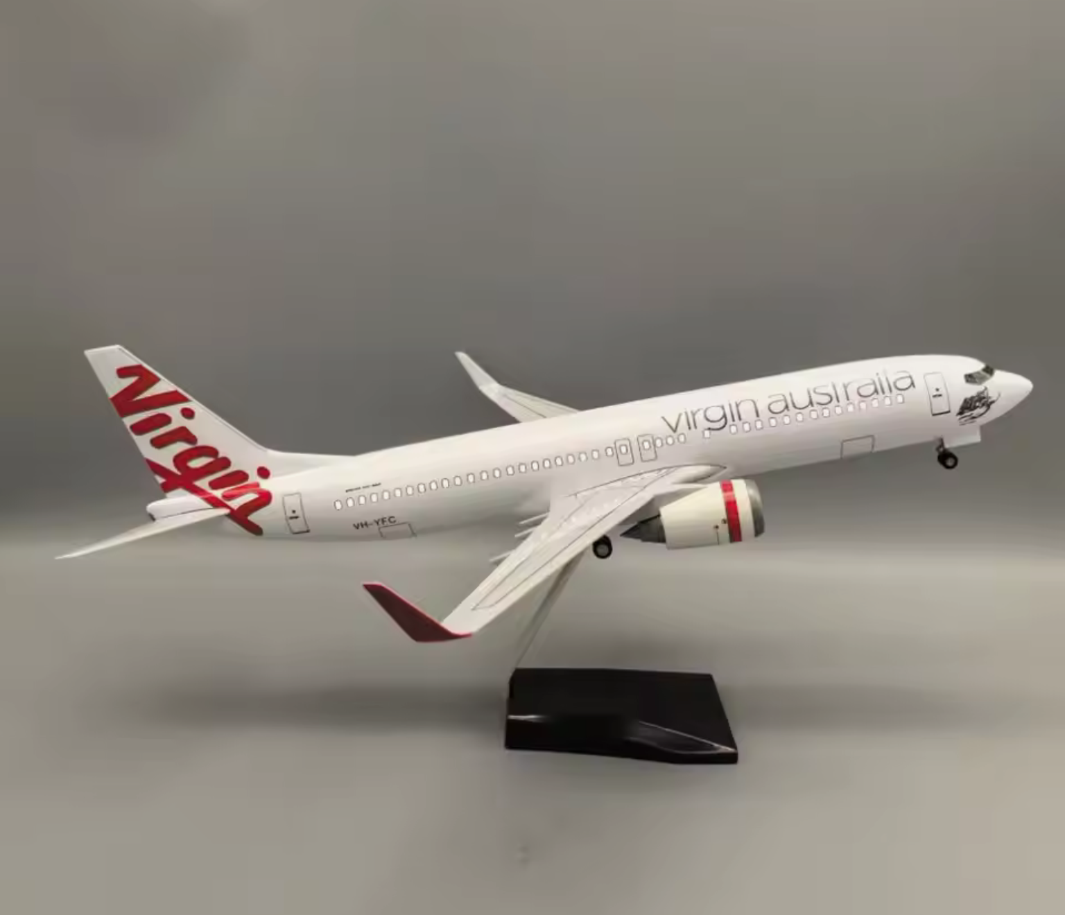 47cm 1/160 LED & Non LED Virgin Australia 737-800 Model Plane