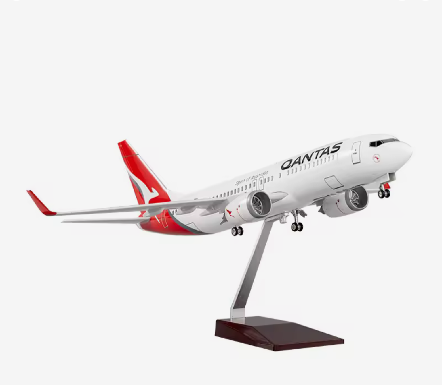 47cm 1/160 LED & Non LED Qantas 737-800 Model Plane