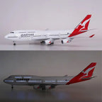 47cm 1/160 LED & Non LED Qantas 747-400 Model Plane