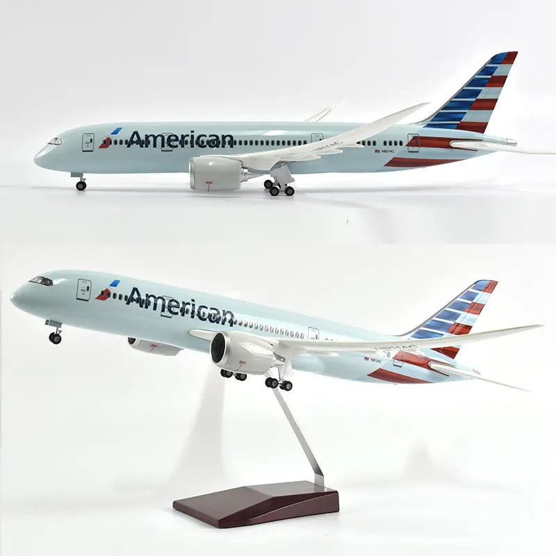 American Airlines Boeing 787-9 47cm 1/160 LED & Non LED Model Plane