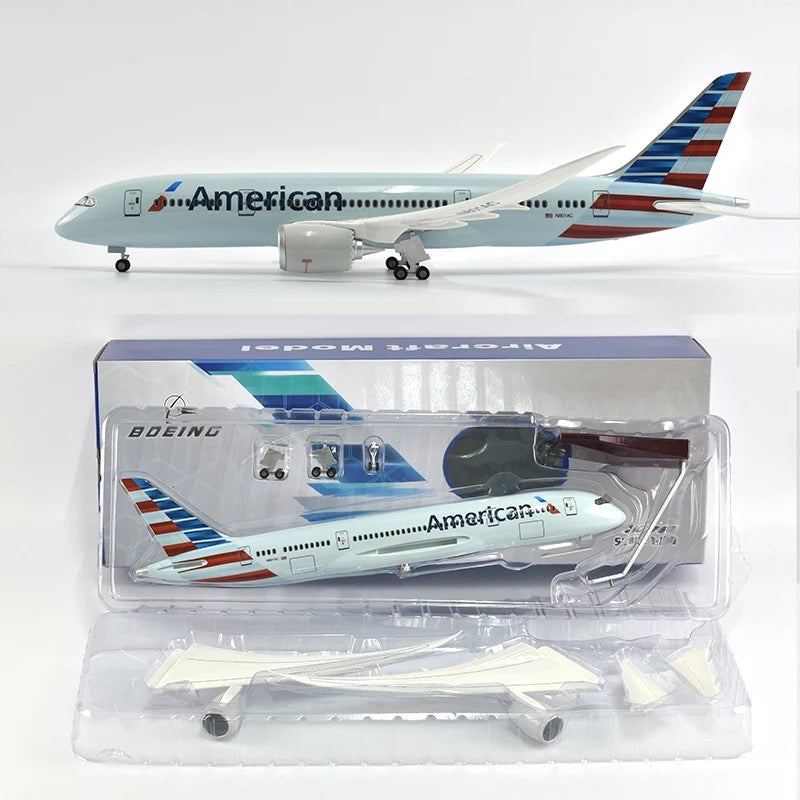 American Airlines Boeing 787-9 47cm 1/160 LED & Non LED Model Plane