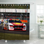 Brodie Kostecki Ford Mustang Supercars Shower Curtain