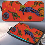Aboriginal Wunala Dreaming Sunshade For Cars & Trucks