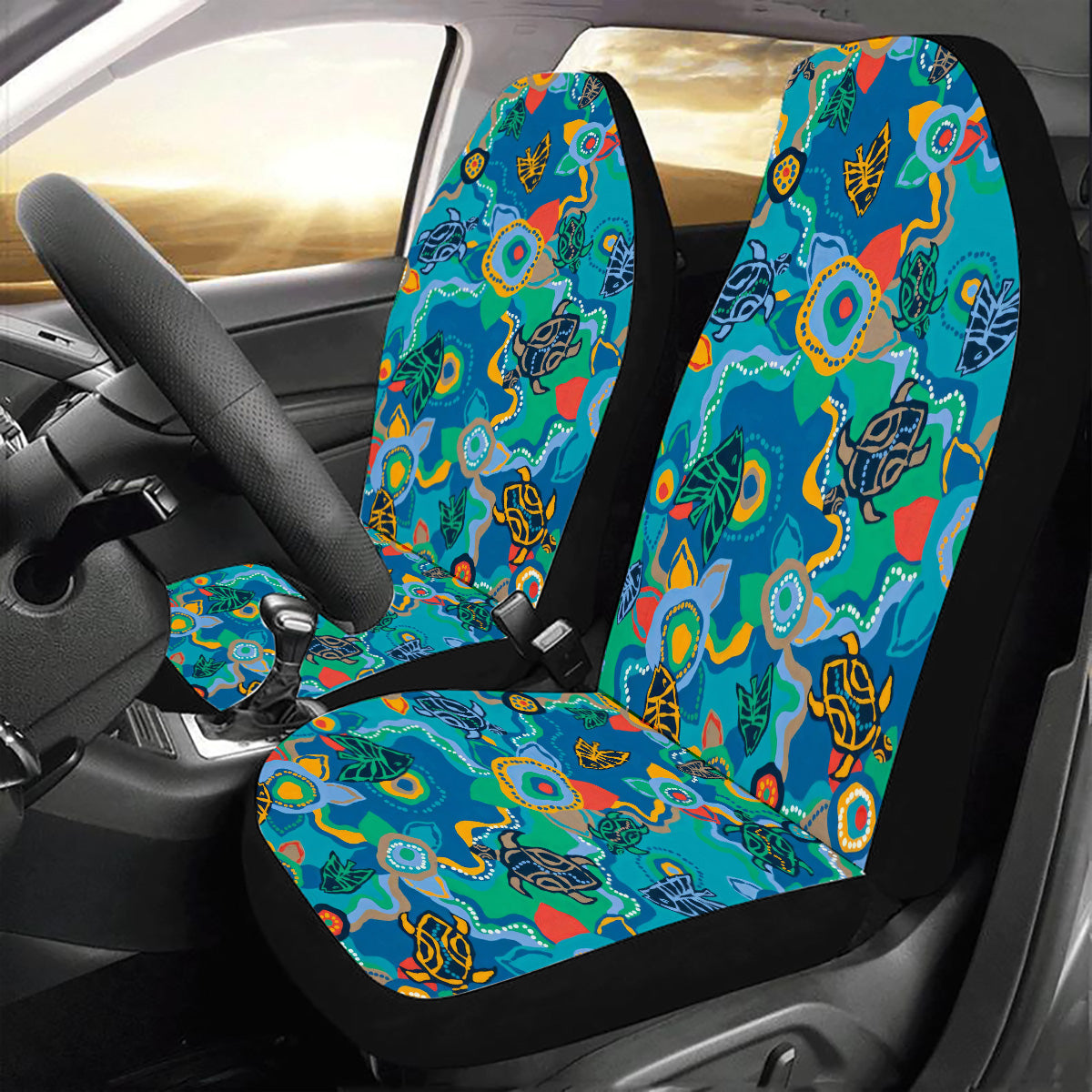 Aboriginal Nalanji Dreaming Car Seat Covers