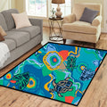 Aboriginal Qantas Nalanji Dreaming Rectangle Rug