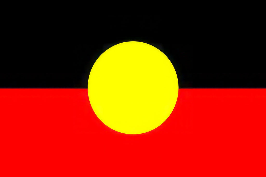 Aboriginal Flag, Shaft Style, 2 Grommet, 4 Grommet