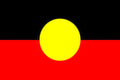 Aboriginal Flag, Shaft Style, 2 Grommet, 4 Grommet