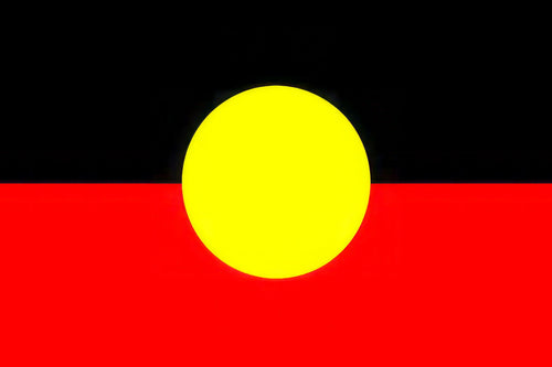 Aboriginal Flag, Shaft Style, 2 Grommet, 4 Grommet